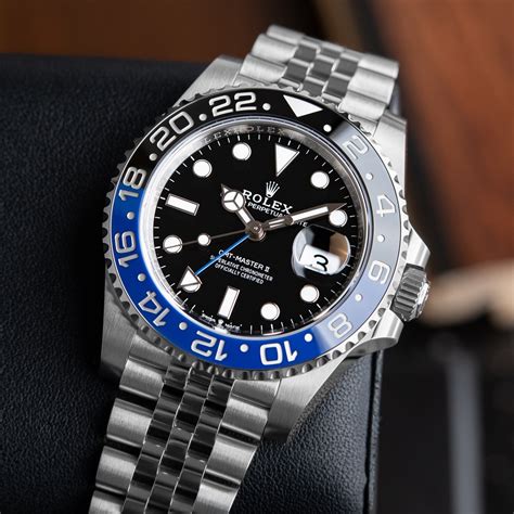 rolex gmt batman watch|Rolex Batman 2023 price.